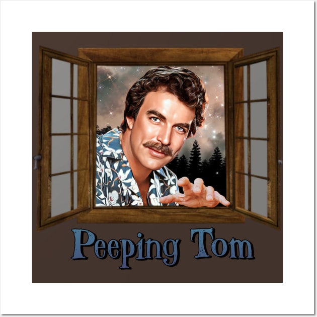 Peeping Tom Selleck Wall Art by Zbornak Designs